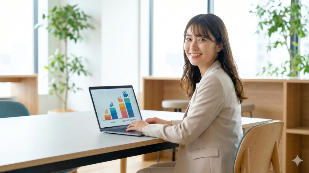 動画配信サービスの料金とコンテンツ量の比較